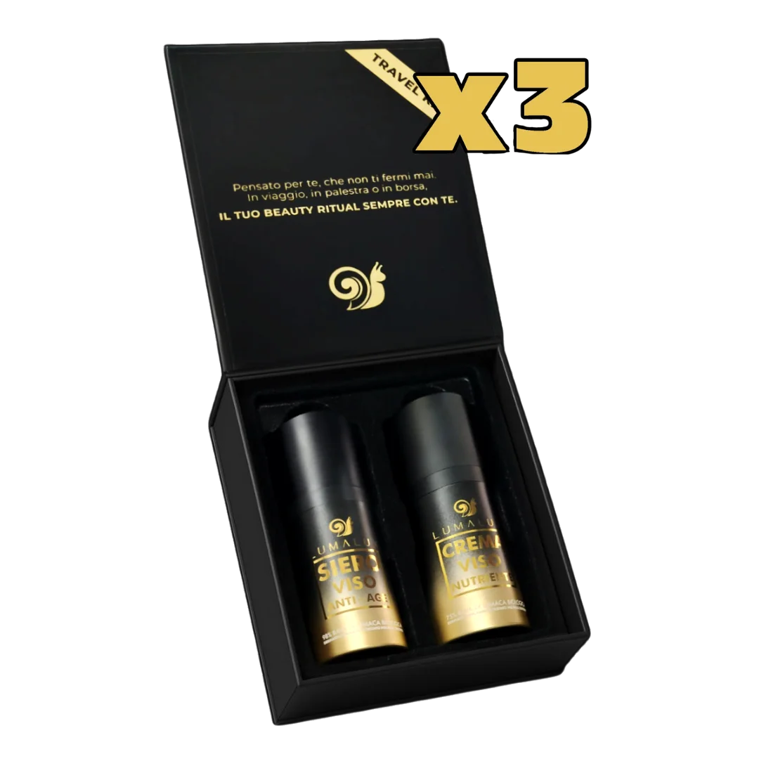 3 Travel Kit Lumalux — maxi risparmio