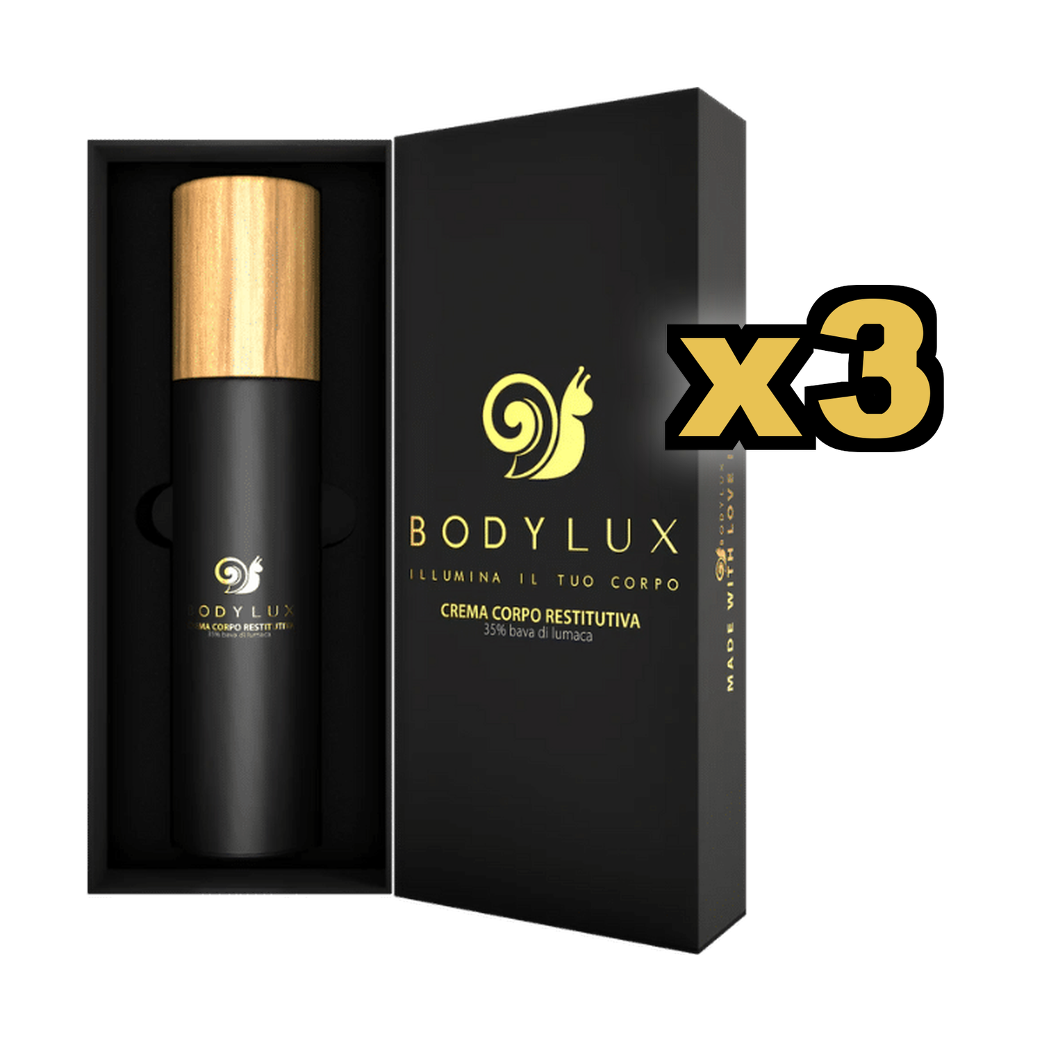 Crema corpo Bodylux X 3