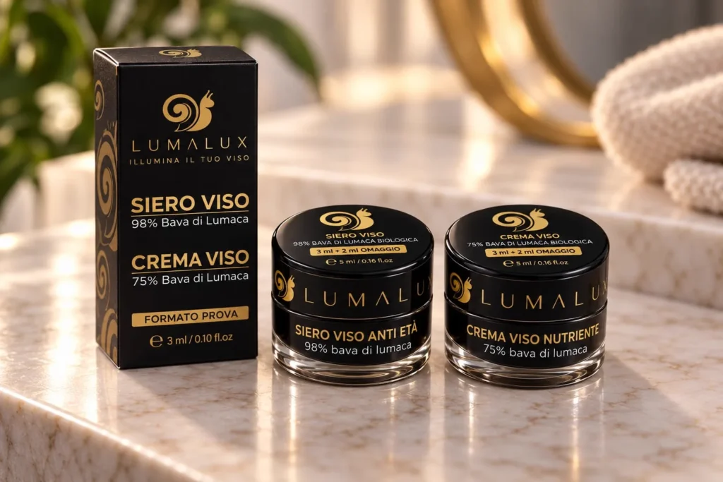 I due vasetti in vetro da 5 ml del Formato Prova Lumalux
